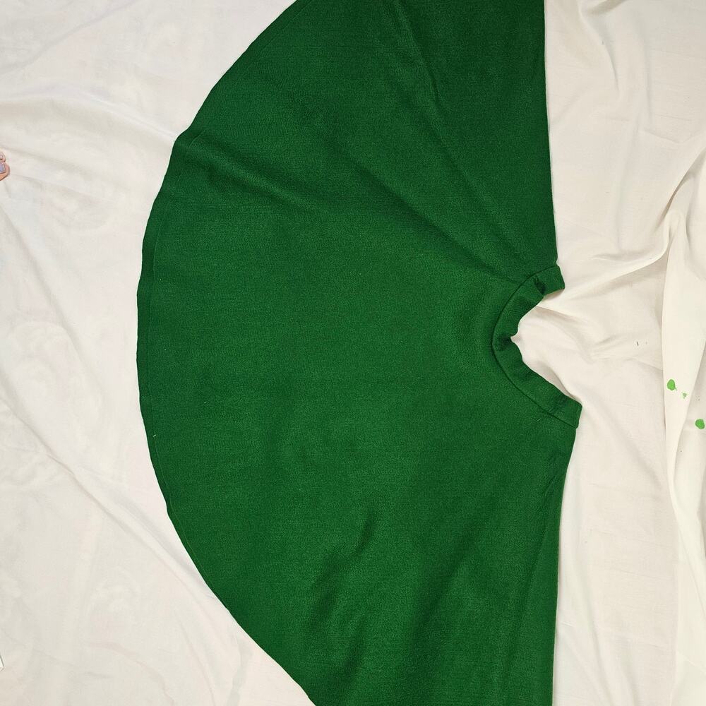 Retro green felt poodle circle skirt 1950s sock hop Halloween Grease LXL - Picture 8 of 9